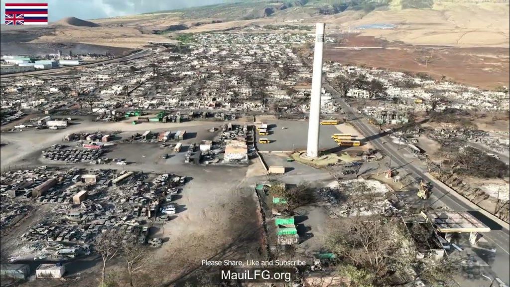 DAY AFTER FIRE FOOTAGE: 4K Drone Lahaina Maui Fire – Longest & Most Detailed Aerial View