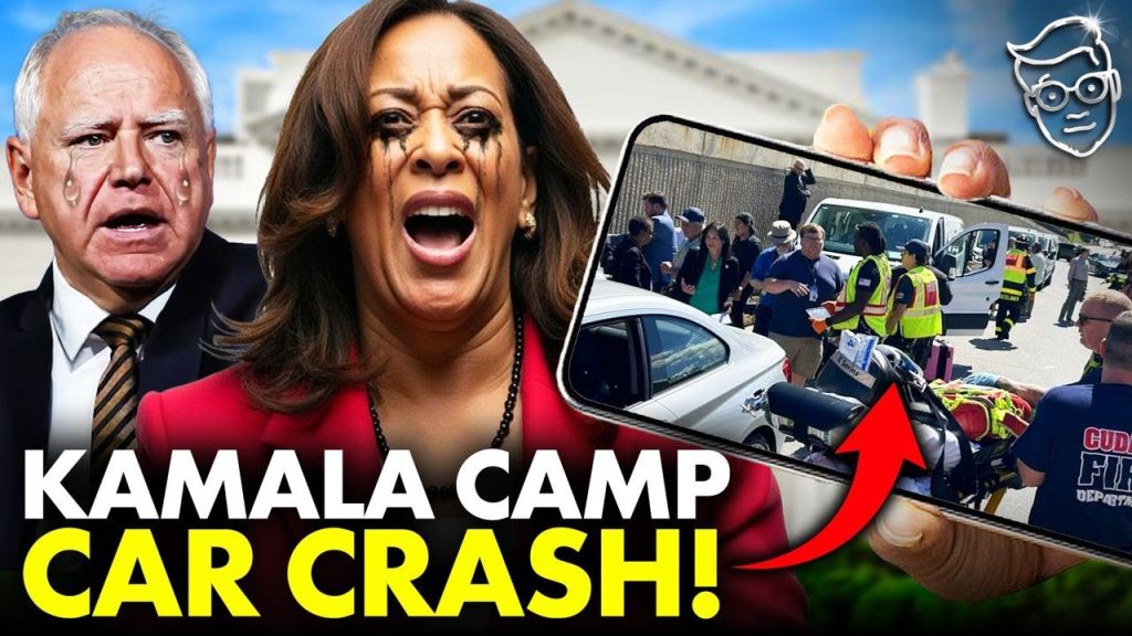 Kamala’s Campaign Motorcade CRASHES! ‘Blood and Broken Bones Everywhere’ | VP ABANDONS The Victims