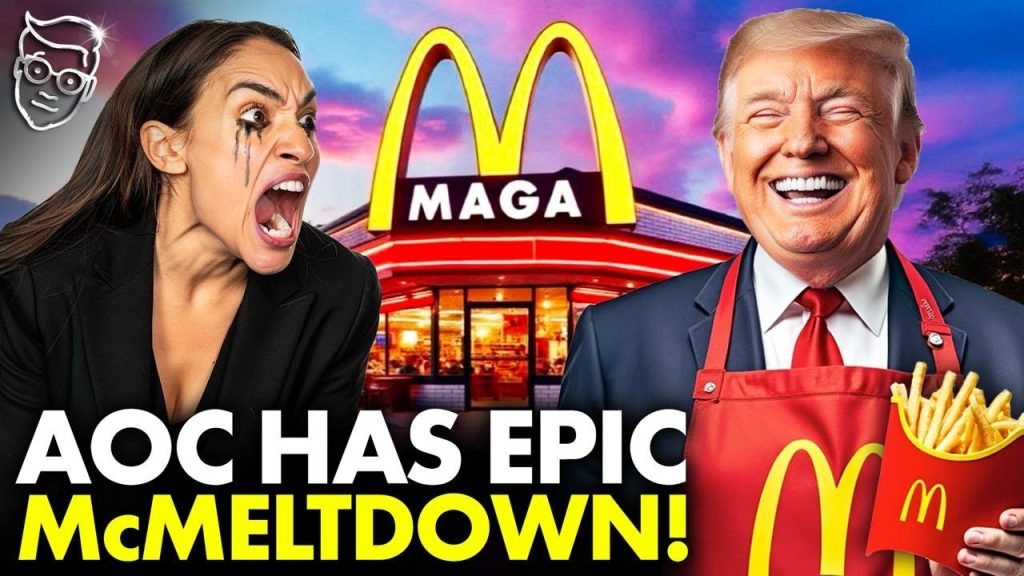 AOC Has SCREAMING Unhinged MELTDOWN At McDonalds For Letting Trump Work The Fries | SALTY Lib Panic