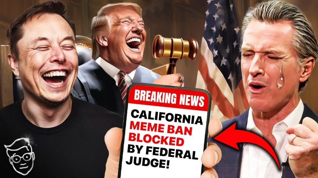 BACKFIRE: Federal Judge NUKES Gavin Newsom’s MEME BAN in California | ‘Unconstitutional!’