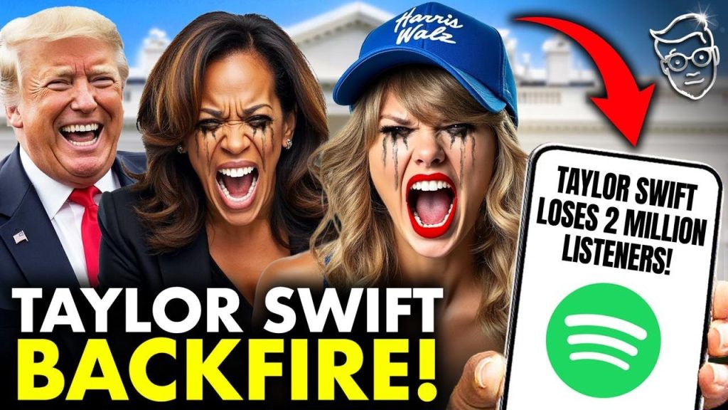 BACKFIRE Taylor Swift Loses 2 MILLION Spotify Listeners After Kamala Endorsement | ‘Trump CURSE!’