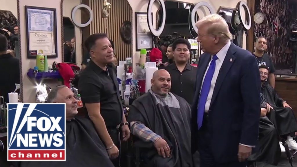 Trump chats with voters in NYC barbershop: ‘You guys are the same as me’