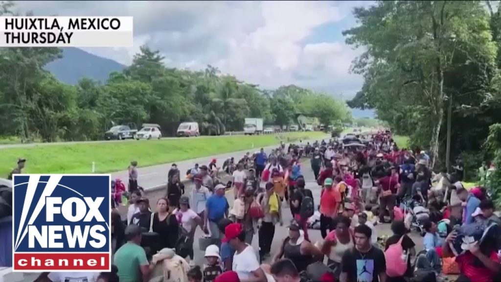 Growing caravan heads for US border in finals months of Biden admin