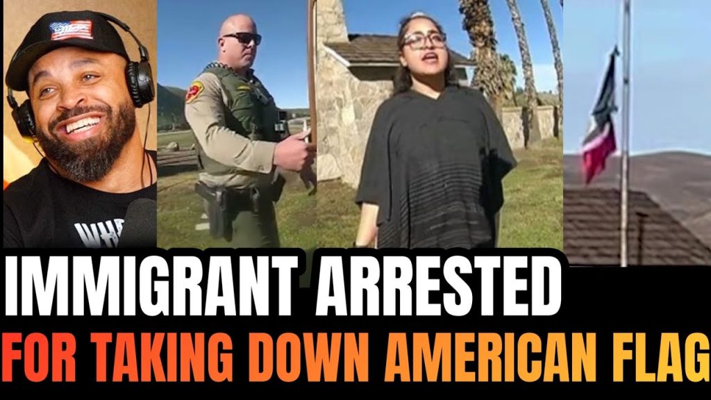 Mexican Immigrant ARRESTED for taking down US Flag and RAISING Mexican Flag!