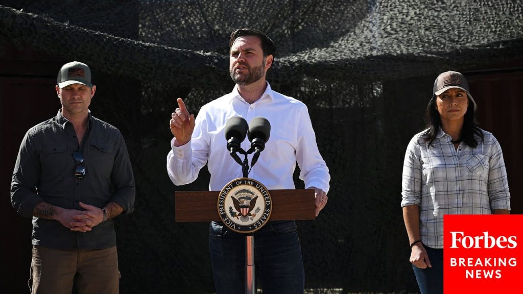 BREAKING NEWS: JD Vance, Pete Hegseth, And Tulsi Gabbard Hold Press Briefing At U.S.-Mexico Border